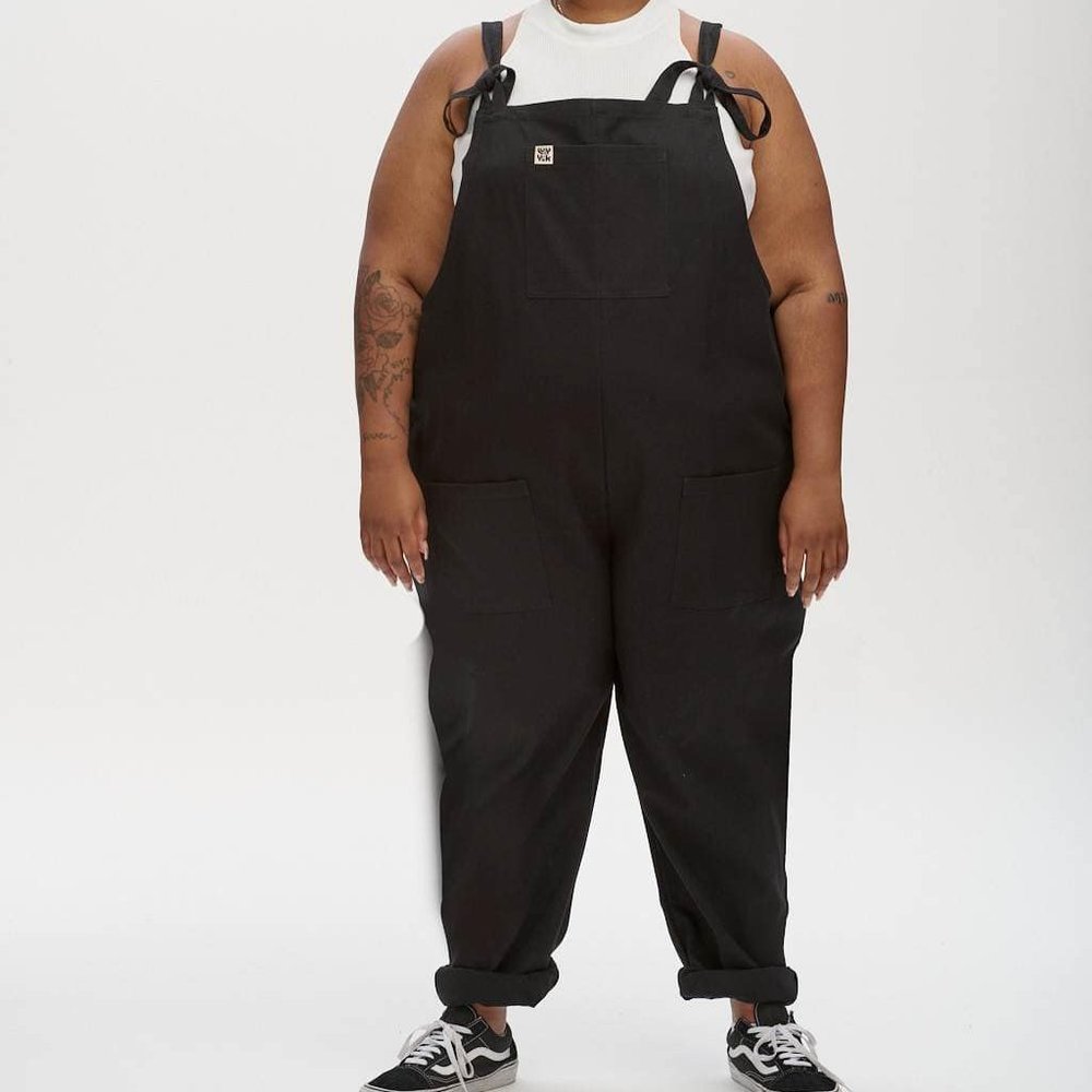 Lucy and Yak Black Organic Dungarees